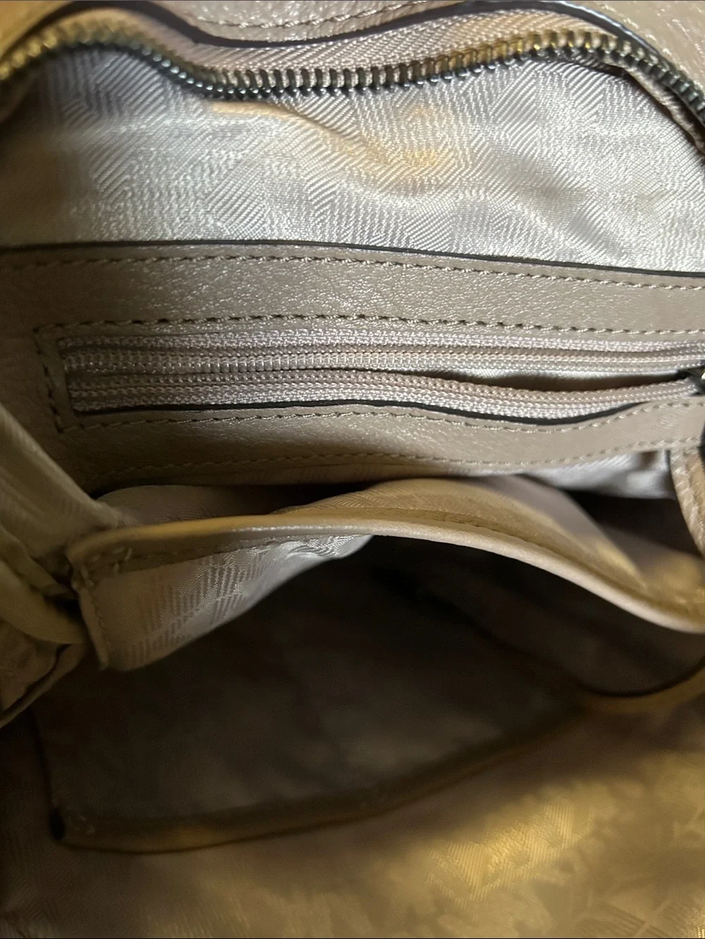 Michael Kors Pebbled Leather Backpack in Taupe